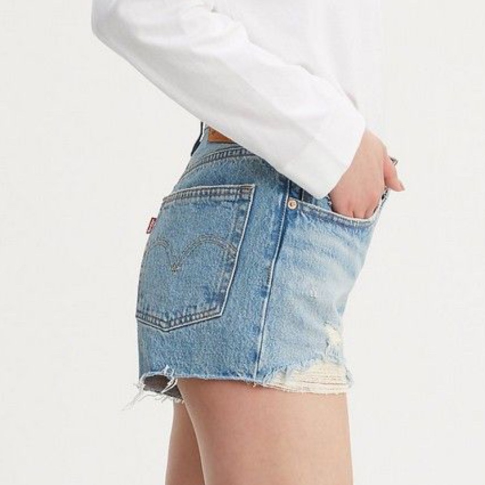 Levi’s Premium Luxor Light Destructed 501 Shorts